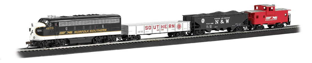 Bachmann 00691 - HO Norfolk Southern Thoroughbred - Train Set