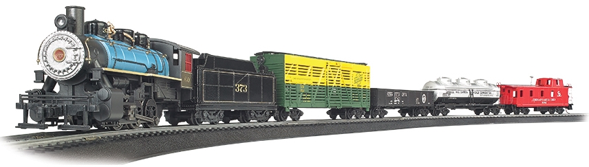Bachmann 00750 - HO Chessie Special Steam Freight Train Set - Chesapeake & Ohio