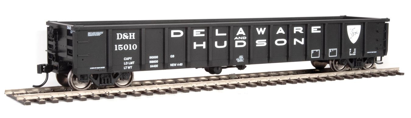 Walthers 6211 HO Scale - 53Ft Railgon Gondola - Ready To Run - Delaware & Hudson #15010 