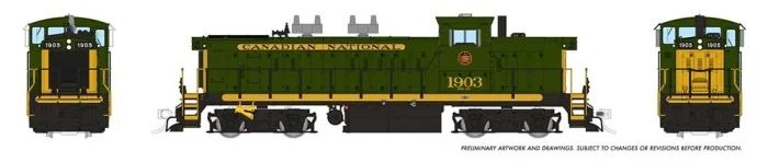 Rapido 10065 - HO GMD-1 - DC/Silent - Canadian National (1900s Green) #1907