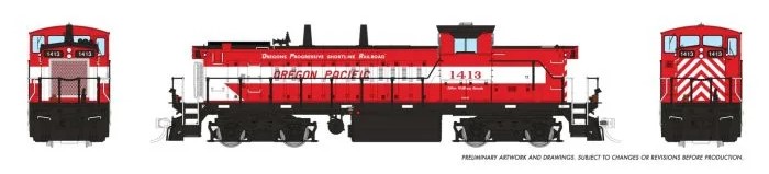 Rapido 10077 - HO GMD-1 - DC/Silent - Oregon Pacific (Former CN 1413) #1413