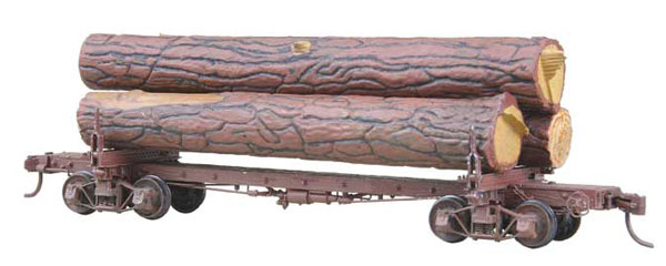 Kadee 102 HO Skeleton Log Car w/Load - Kit
