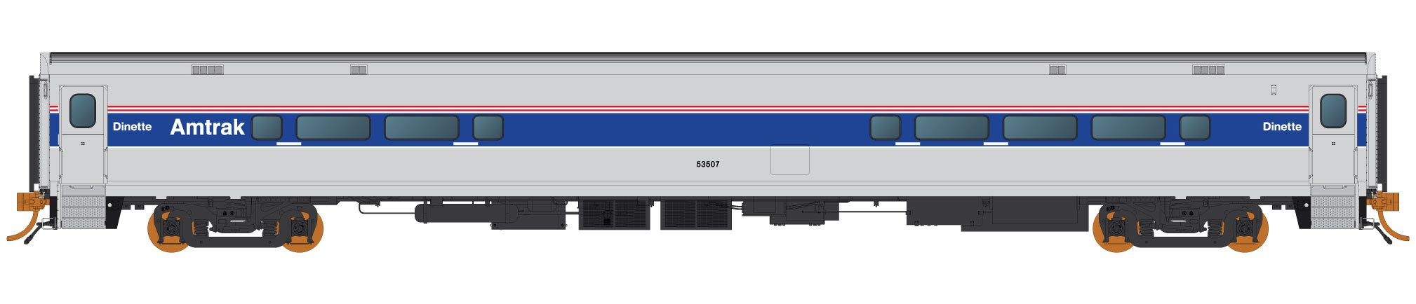 Rapido 528026 - N Scale Horizon Fleet Dinette - Amtrak Phase IV #53003