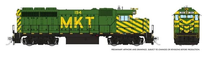 Rapido 40515 - HO EMD GP40 - DCC & Sound - MKT (Green & Yellow) #194