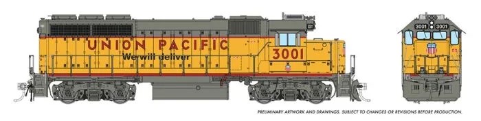 Rapido 40530 - HO EMD GP40 - DCC & Sound - Union Pacific #3001