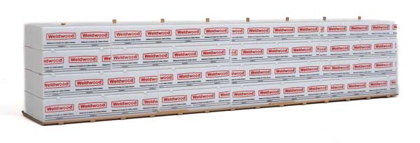 Walthers SceneMaster HO scale 3125 -  Wrapped Lumber for 50 Ft Bulkhead Flatcar - Weldwood of Canada