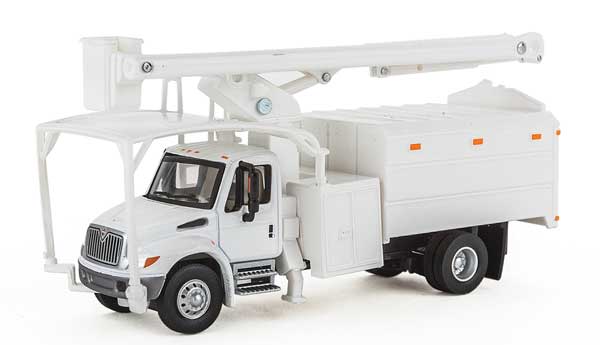 Walthers SceneMaster HO 11745 International 4300 2-Axle Truck with Tree Trimmer Body - White
