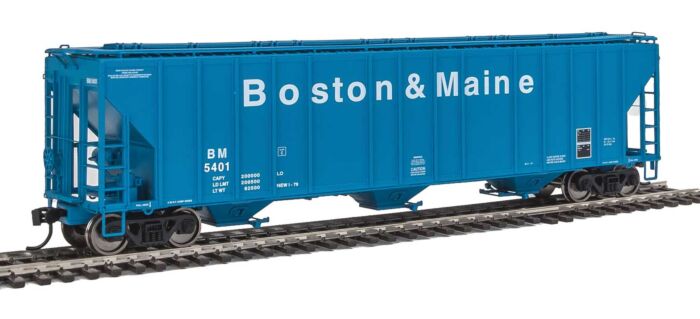 Walthers Proto 106154 - HO 55Ft Evans 4780 Covered Hopper - Boston & Maine #5401