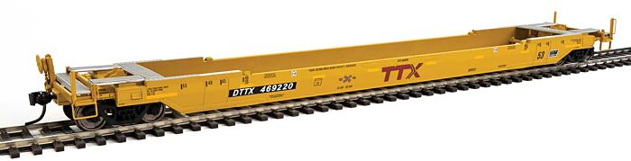 WalthersProto 109045 HO Gunderson Rebuilt All-Purpose 53ft Well Car - Ready to Run - DTTX #469220