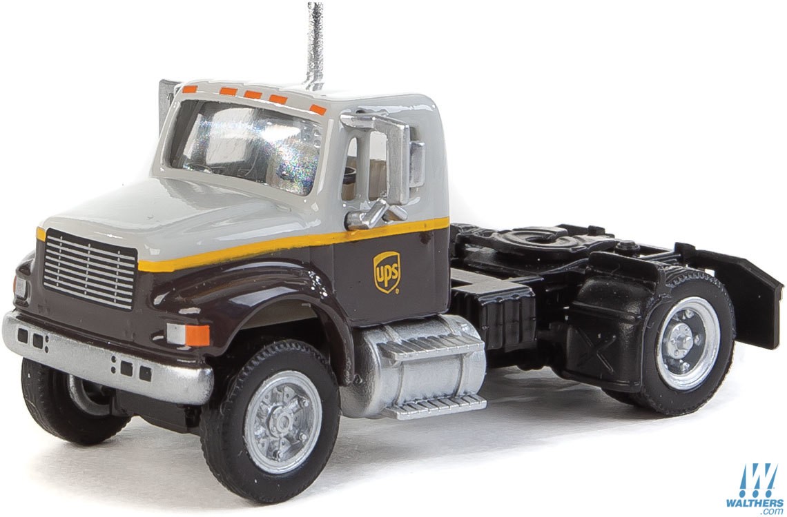 Walthers SceneMaster 11194 HO - International 4900 Single - Axle Semi Tractor only - Assembled UPS Freight