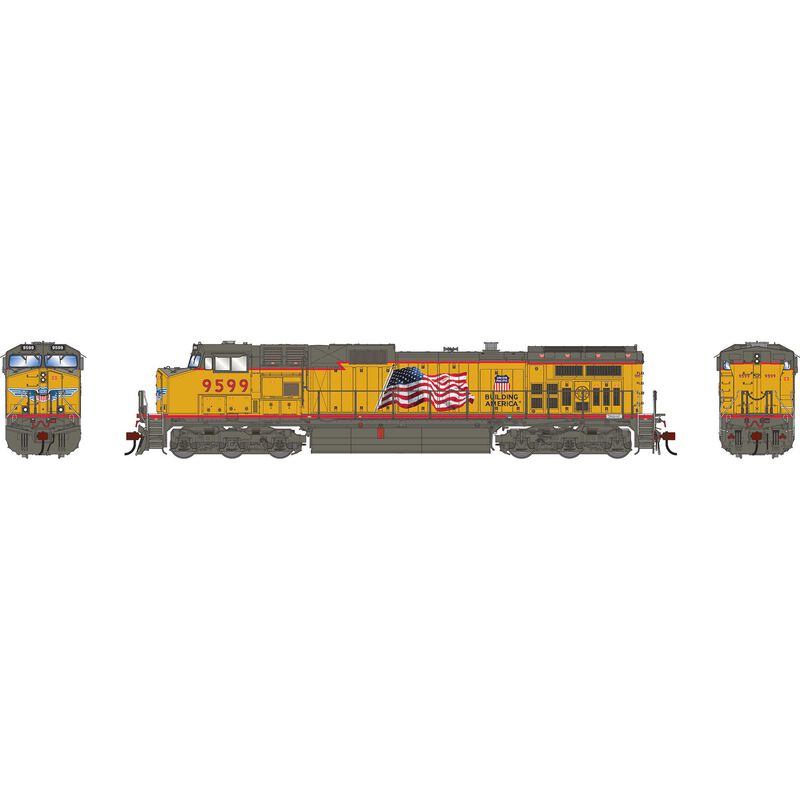 Athearn Genesis G1214 - HO GE Dash 9-44CW - DCC & Sound - Union Pacific UP #9599