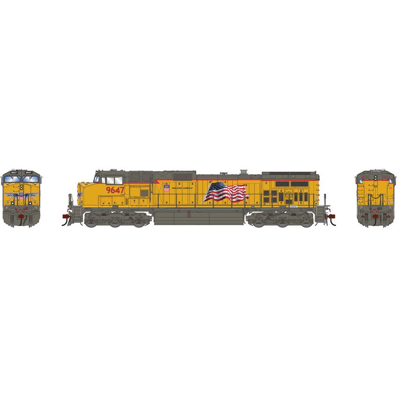 Athearn Genesis G1195 - HO GE Dash 9-44CW - DC/DCC Ready - Union Pacific UP #9647