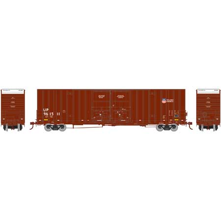 Athearn 75126 HO Scale - RTR 60Ft DD Hi-Cube Box - UP/Building America #1