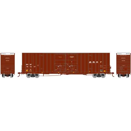 Athearn 75130 HO Scale - RTR 60Ft Gunderson DD HC Box, BNSF/Wedge #761217