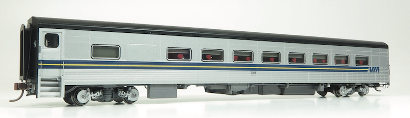 Rapido 131216 HO Tempo Train- Snack Coach VIA Rail #355