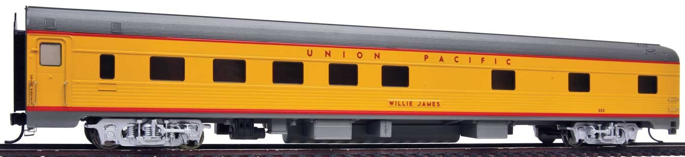 WalthersProto 14102 HO - 85Ft Budd 10-6 Sleeper UP Heritage Fleet - Ready to Run - Lighted - Union Pacific, Willie James #202 