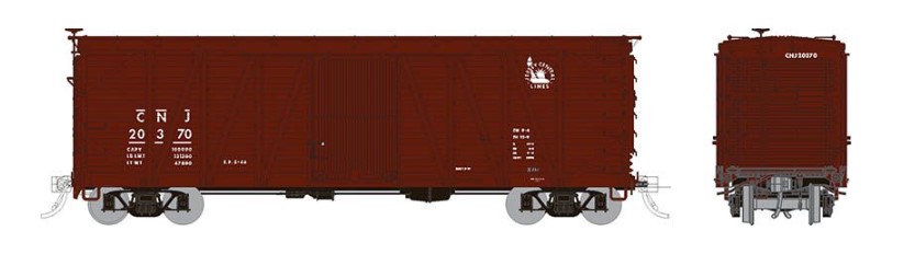 Rapido 142003-5- HO USRA Single-Sheathed Boxcar: CNJ #20370