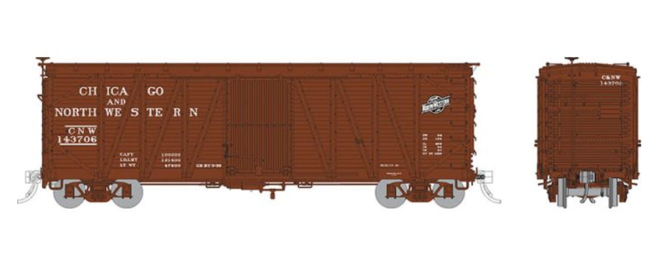 Rapido 142005-2- HO USRA Single-Sheathed Boxcar: C&NW #143712
