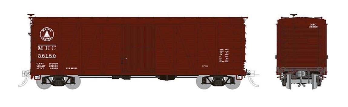 Rapido 142008-4- HO USRA Single-Sheathed Boxcar: Maine Central #36187
