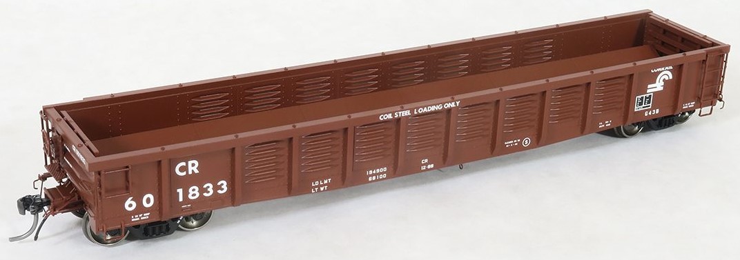 Tangent Scale Models 17015-03 - HO 1988 G43B Coil Svc. Gondola w/ Coil Racks - Conrail (CR) #601816