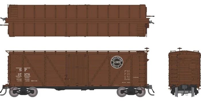 Rapido 1710051-6 - HO B-50-15 Boxcar - As Built w/ Viking Roof - Southern Pacific (1931 to 1946 scheme) #37516