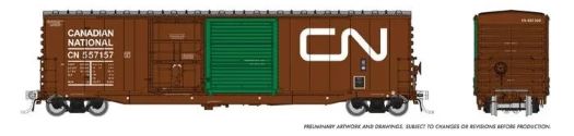 Rapido 173001-5 - HO NSC 5304 Boxcar - Canadian National (Delivery w/ Green Door) #557353