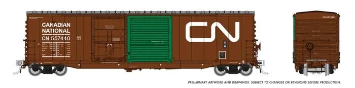 Rapido 173002-3 - HO NSC 5304 Boxcar - Canadian National (Delivery w/ Green Door) #557537