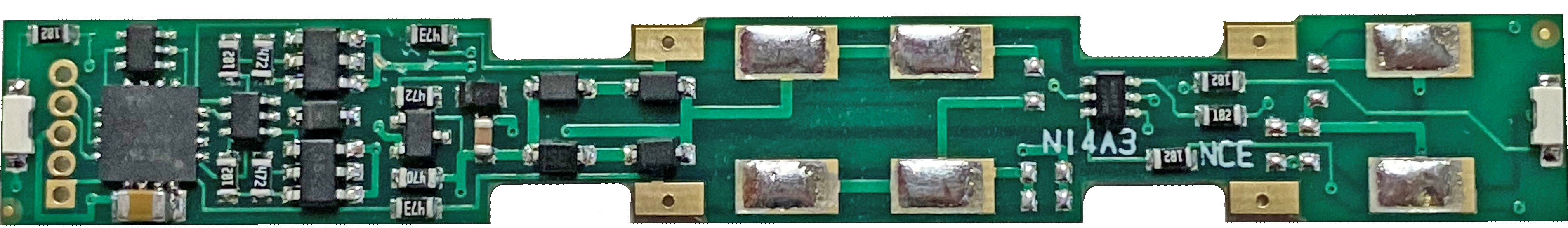 NCE 181 N Scale N14A3 Decoder - Board Replacement DCC Decoder - Fits Atlas GP39-2, Intermounatin SD40-2 and Similar