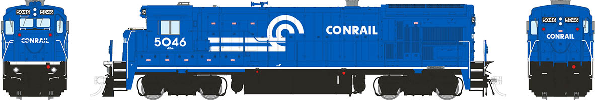 Rapido 18562 - HO B36-7 - DCC & Sound - Conrail (White Sill Stripe) #5046