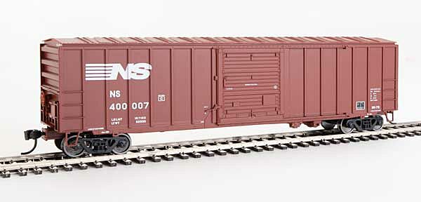 Walthers Mainline 1862 HO 50ft ACF Exterior Post Boxcar - Ready to Run -- Norfolk Southern #400028 (Boxcar Red)