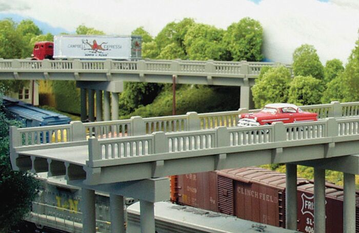 Rix Products 151 - N Scale 1930s 50ft Highway Overpass - Deck Only
