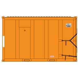 Atlas 20006096 - HO TM High-Cube Container - DSEU, Set #1