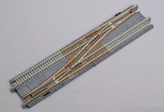 Kato Unitrack 20230 - N Scale Double-Track Crossover - Left Hand