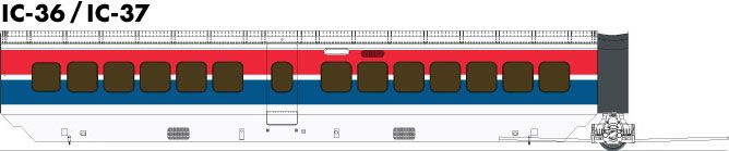 Rapido Trains 203104 - HO UAC TurboTrain Additional Coach: Late Amtrak