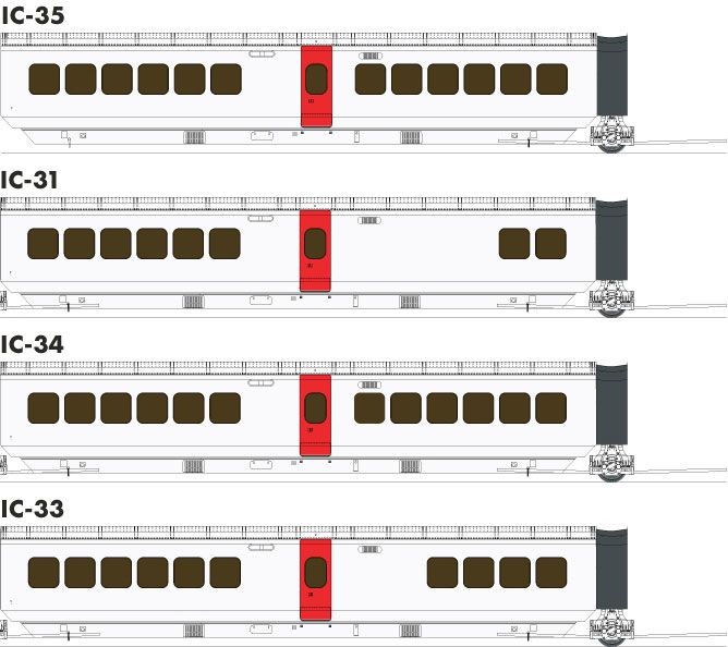 Rapido Trains 203105 - HO UAC TurboTrain Completion Pack: CN Rail