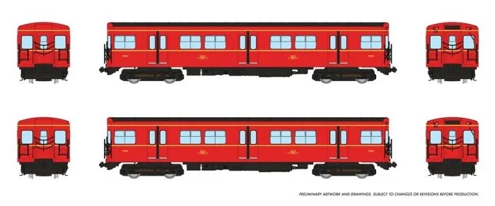 Rapido 206002 - HO TTC G-Class Subway - DC/Silent - A-B Train #1 #5034+5035 (1 Married Pair)