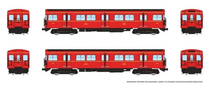 Rapido 206003 - HO TTC G-Class Subway - DC/Silent - A-B Train #2 #5098+5099 (1 Married Pair)