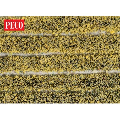 Peco PSG-21 - High Self Adhesive Daffodil Tuft Strips - 4mm (10 strips)