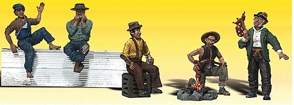 Woodland Scenics 2138 - N Hobos - Scenic Accents(R) -- pkg(5)