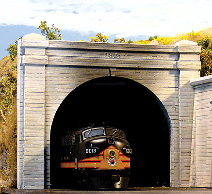 Chooch Enterprises 8330 - HO Double-Track Concrete Tunnel Portal (1/pkg)