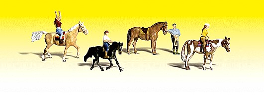 Woodland Scenics 2159 - N Horseback Riders - Scenic Accents(R) -- pkg(4)
