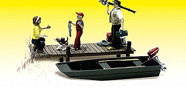 Woodland Scenics 2203 - N Scenic Accents(R) -- Family Fishing