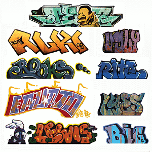 Blair Line 2245 - HO Lasercut Graffiti Decals Mega Set - Set #2 pkg(9)