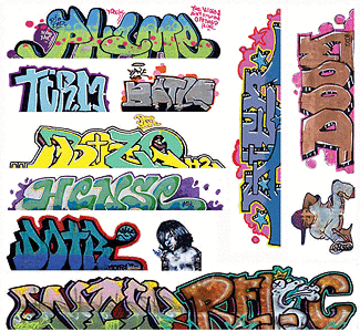 Blair Line 2259 - HO Lasercut Graffiti Decals Mega Set - Set #10 pkg(11)