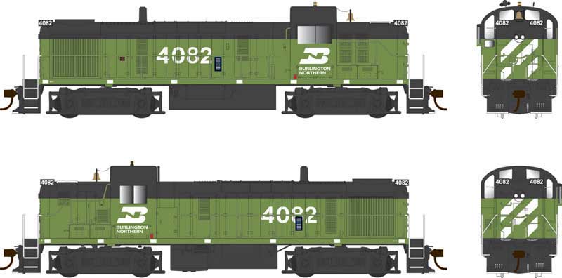 Bowser 25187 - HO ALCo RS-3, Phase 3 - DCC/Sound - Burlington Northern #4081