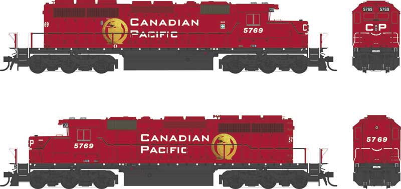 Bowser 25316 - HO GMD SD40-2 - DCC & Sound - Canadian Pacific: B Unit #5769