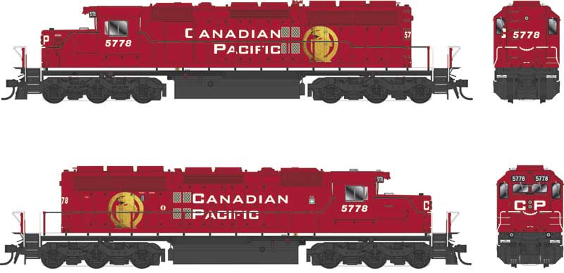 Bowser 25317 - HO GMD SD40-2 - DCC Ready - Canadian Pacific: Golden Beaver #5778