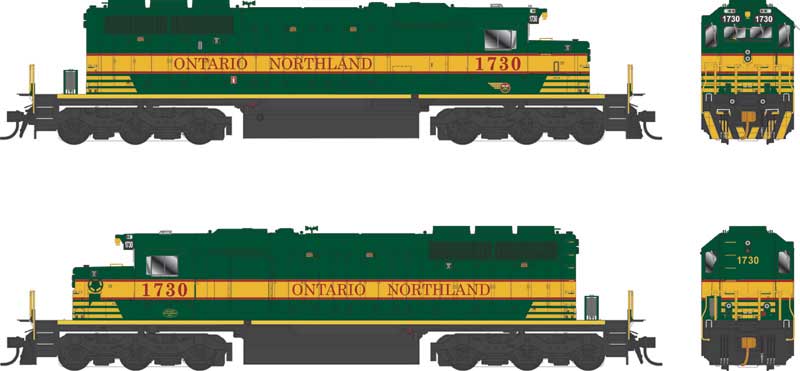 Bowser 25340 - HO GMD SD40-2 - DCC & Sound - Ontario Northland: Heritage #1730