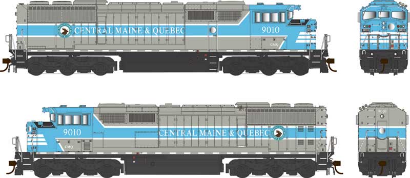 Bowser 25354 - HO GMD SD40-2f - DCC Ready - Central Maine & Quebec #9023