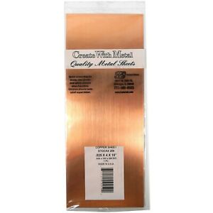 K&S Engineering 259 All Scale - Copper Flat Sheet - 0.025inch x 4inch x 10inch